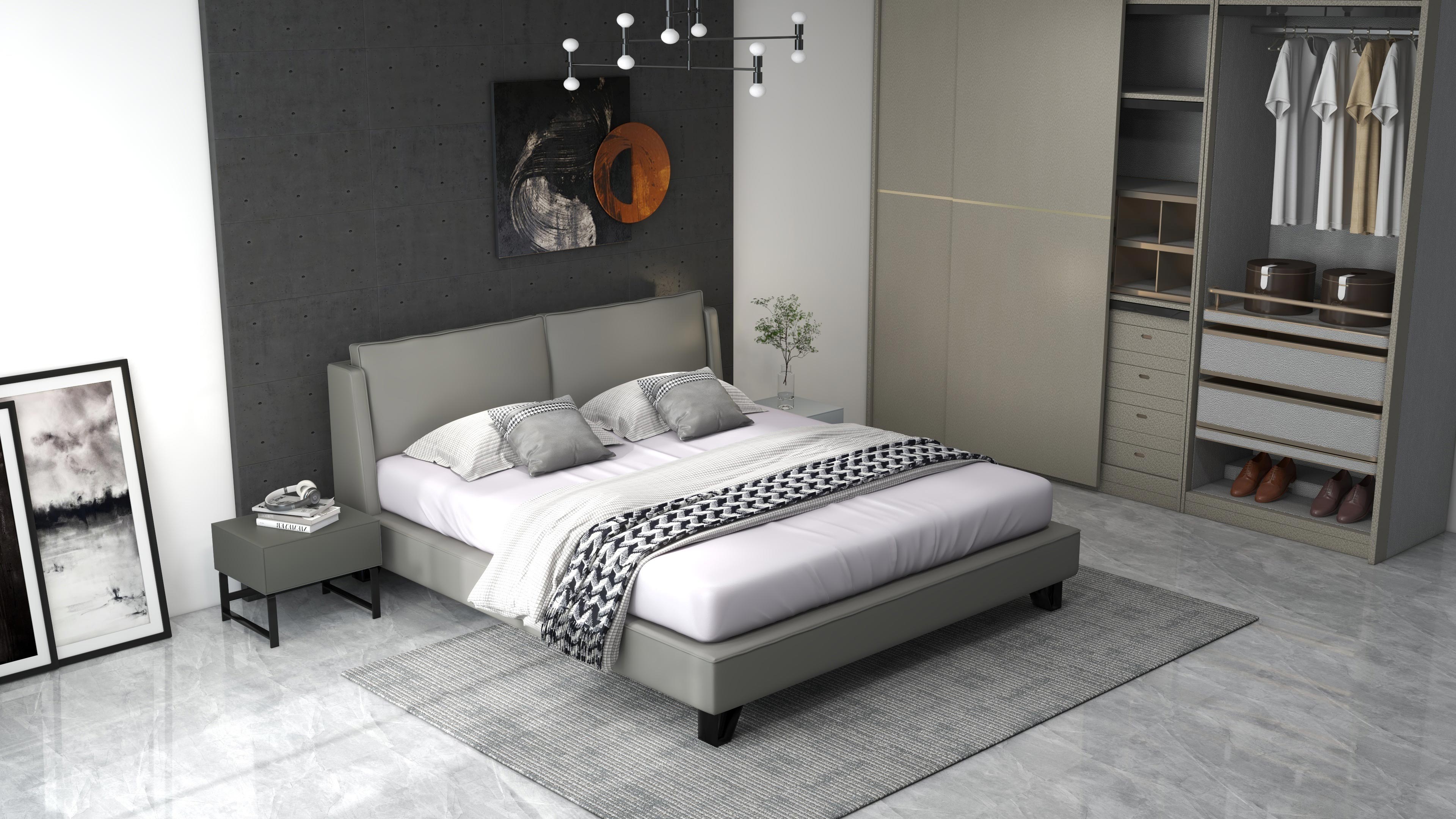 <p><strong>description：</strong></p><p>*bedframe with the 3D slats or motion</p><p>*the design of widen bedside makes the bed look different.</p><p>*Well matched the mattress and bedding.</p><p><br/></p>